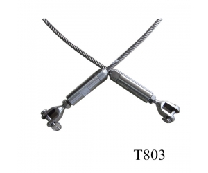 stainelss sistema di ringhiere fune di acciaio per scala T803