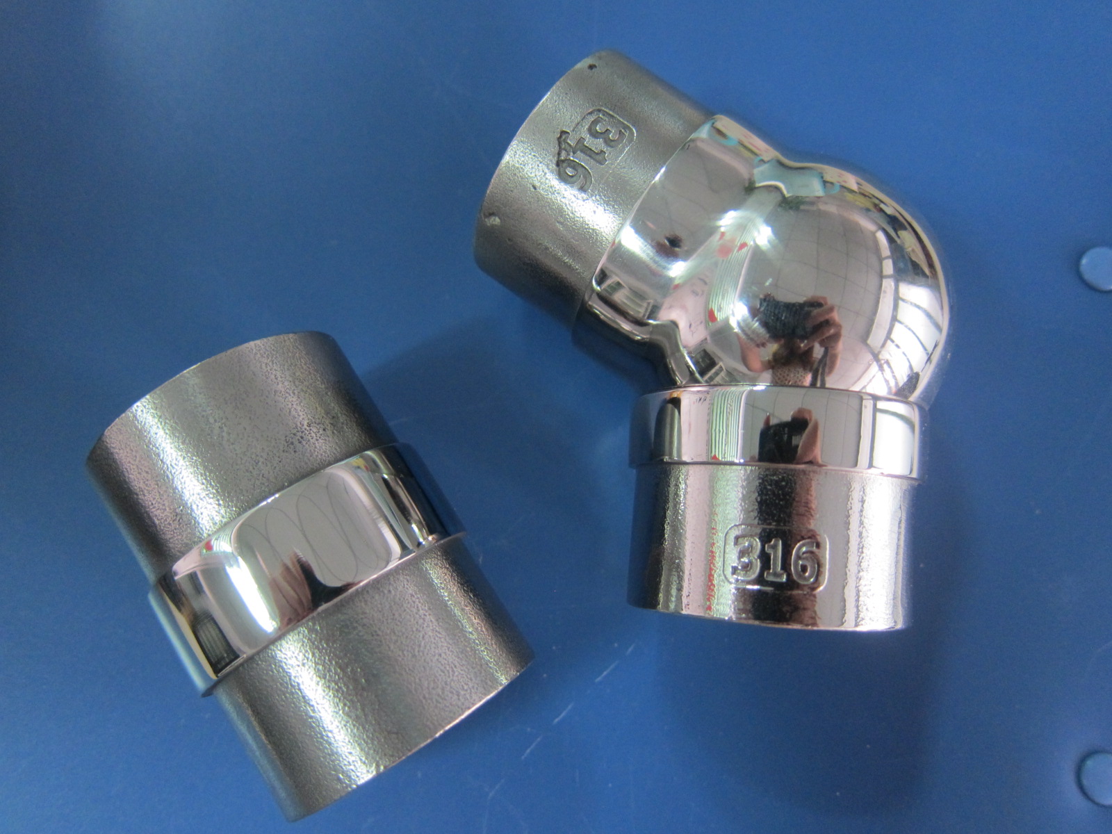 stainless steel E307 connectors round tubing