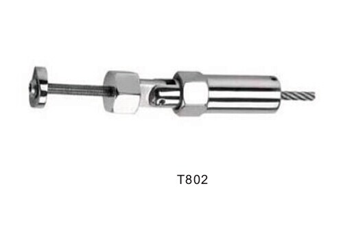 accesorios de los extremos del cable de alambre de acero de alta tensión del sistema de barandilla de alambre balaustrada de acero inoxidable, T802