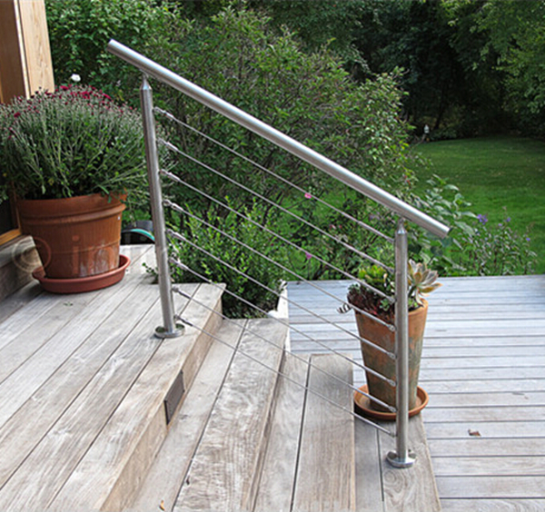 stainless steel cable railing design,wire rope balustrade design
