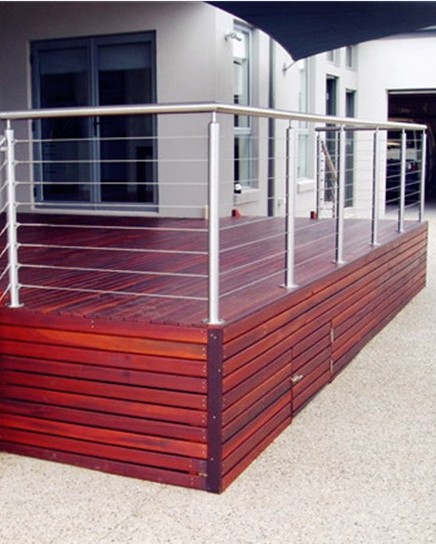 inox garde-corps de câble en acier pour la conception de balcon