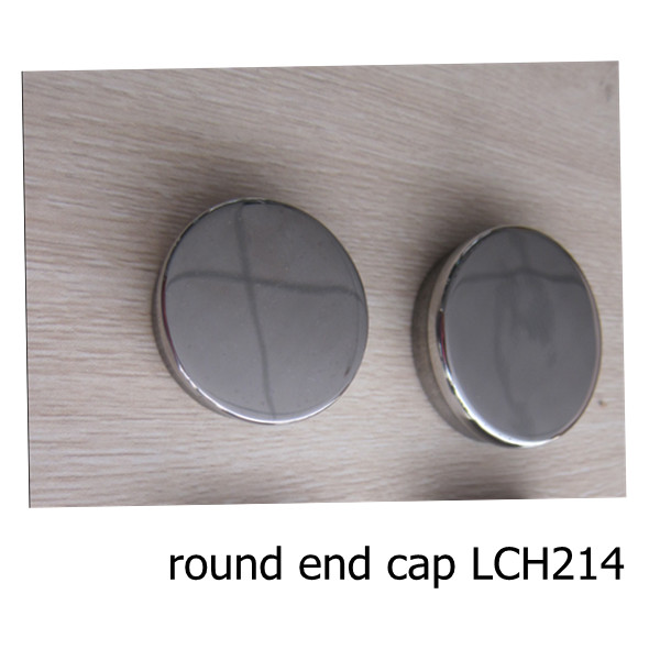 stainless steel dia43/50.8mm end cap for round handrail post LCH-214
