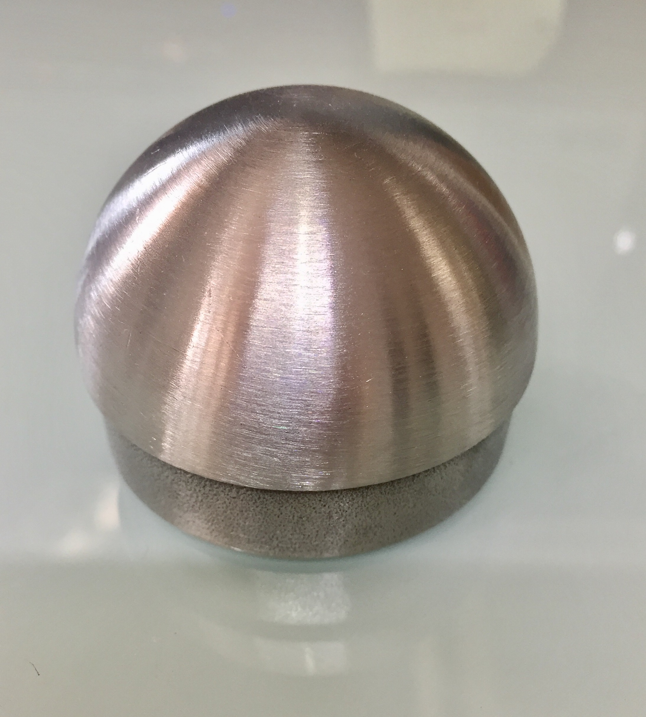 RVS koepelvormige eindkap 50,8 mm ronde