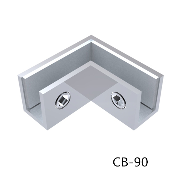 stainless steel glass clamps clips 90 degree CB-90