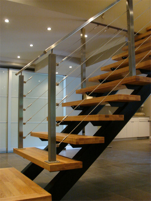 escadas interiores sistema de trilhos de cabos de aço inoxidável