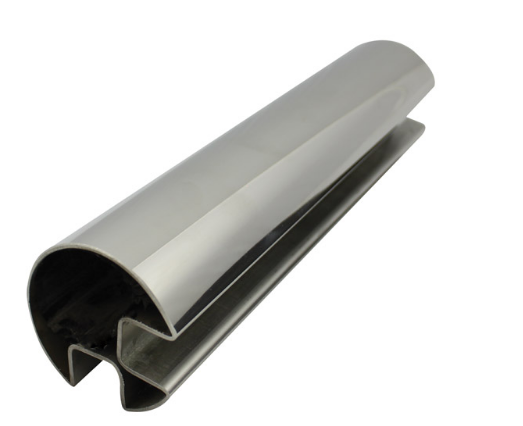 stainless steel mini top rail for glass handrail systems
