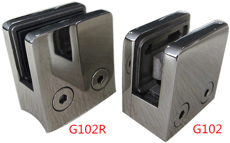 acier inoxydable collier de serrage pour maintenir les panneaux de verre 10--12mm, G102
