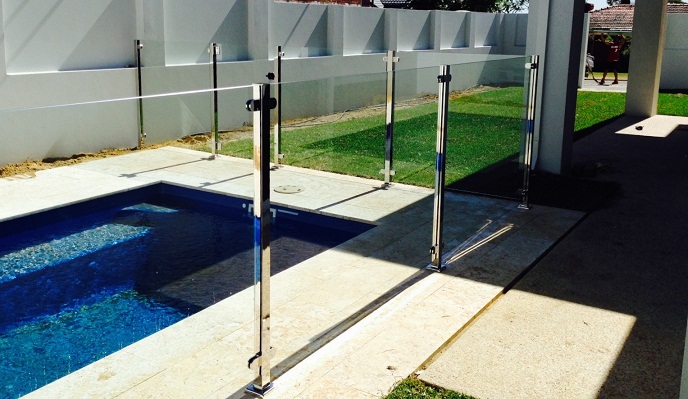 Aço inoxidável pós vidro piscina esgrima vidro segurando clipes