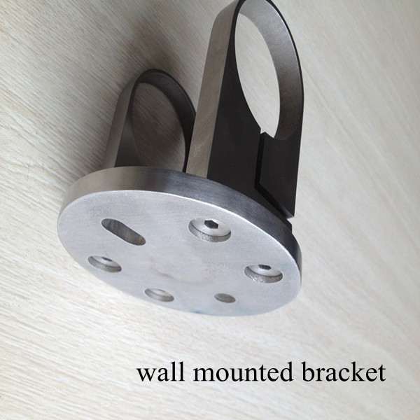suporte de parede de aço inoxidável montado para dia43mm tubo redondo e dia50.8mm
