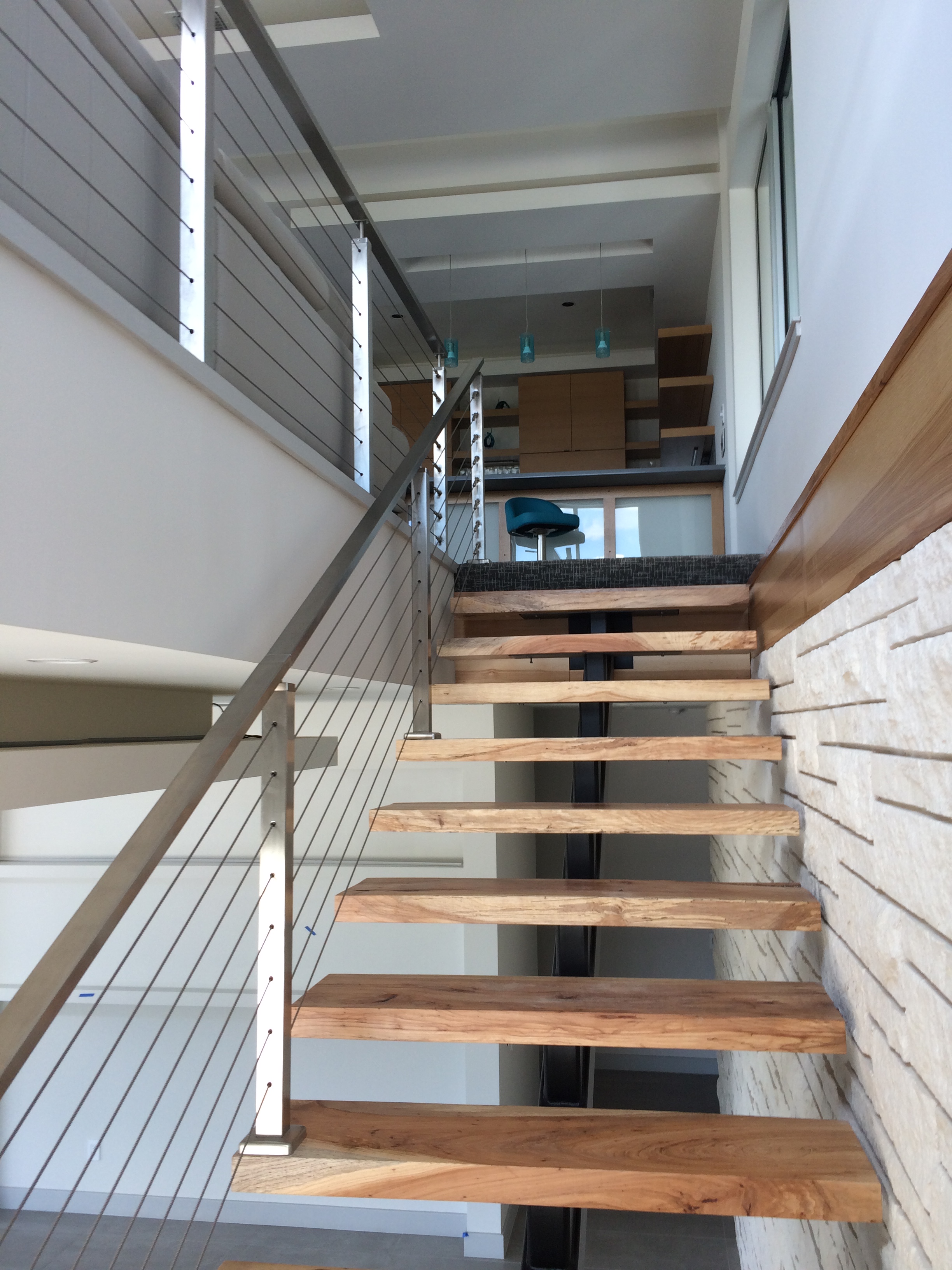 staircase cable railing stainless steel