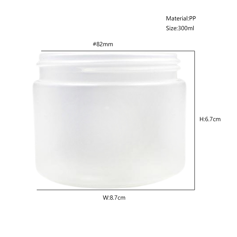 10oz 300ml PP Plastic Cream Jar