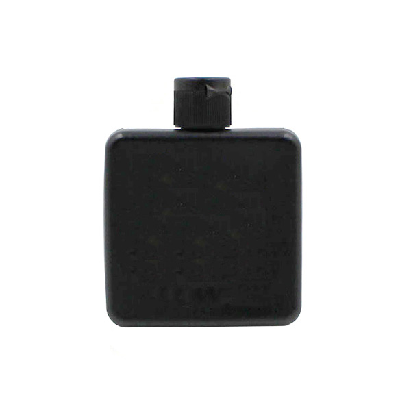 4OZ HDPE Black Square Cosmetic Bottle