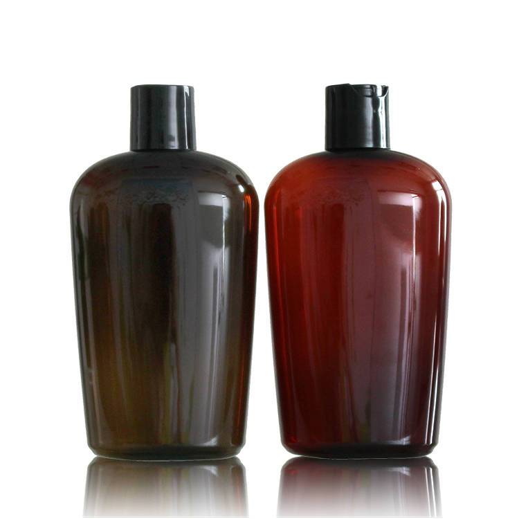 16 oz PET Amber Hair Oil Bottle