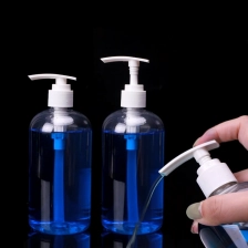 China 250ml 350ml 400ml 500ml 1000ml PET Clear Shampoo Plastic Pump Bottle manufacturer