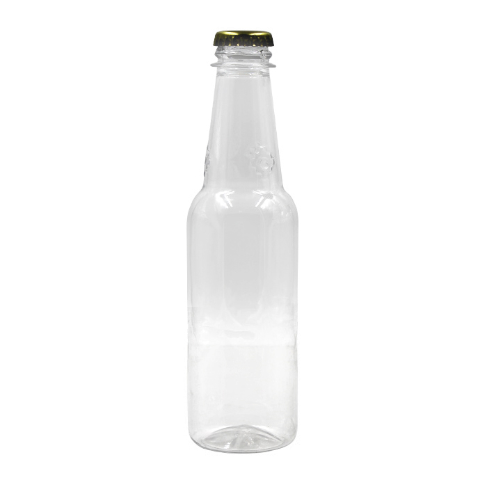 Long Neck Clear PET Plastic Wine Bottles Packaging 280ml Plastic Bottles
