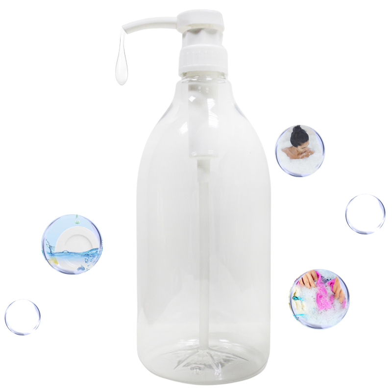 Laundry Liquid Soap Dispenser Bottle 2L 64oz PET Plastic Pump Bottle