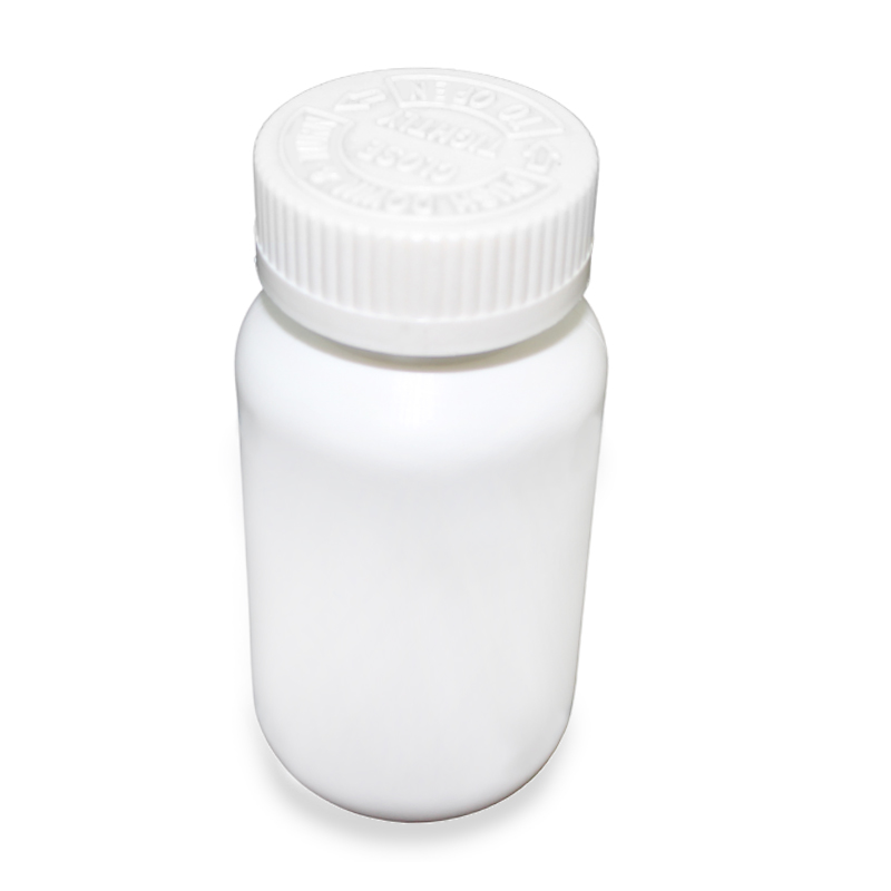 Bouteille de pilule en plastique HDPE blanc vide de 150 ml