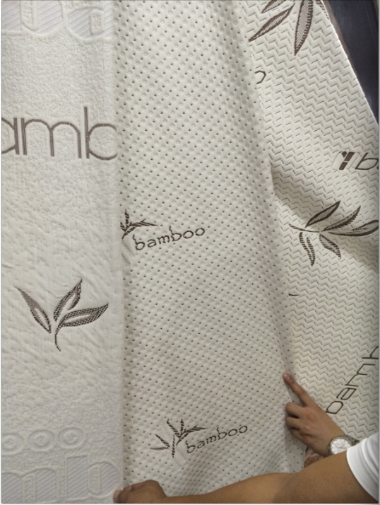 china bamboo jacquard  knit mattress fabric
