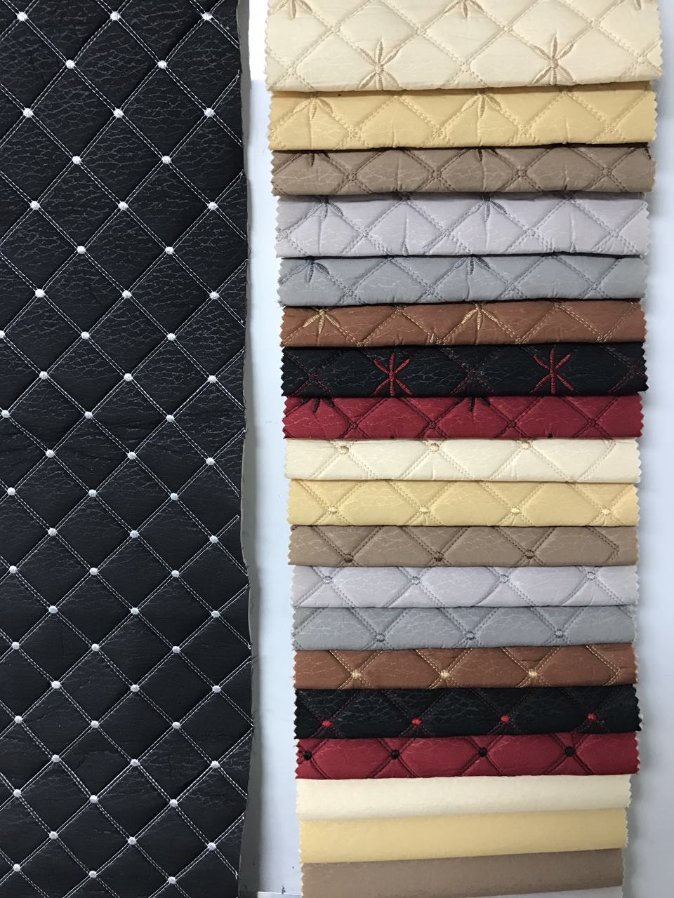 emboridery mattress border foam fabric