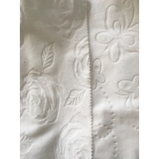 China velour  white mattress fabric manufacturer