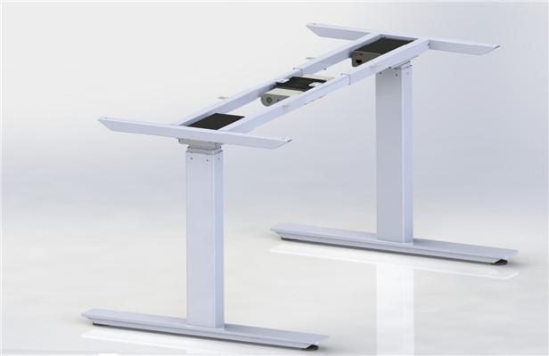 Cheap Electric Height Adjustable Desk Frame , Adjustable Standing Desk Frame
