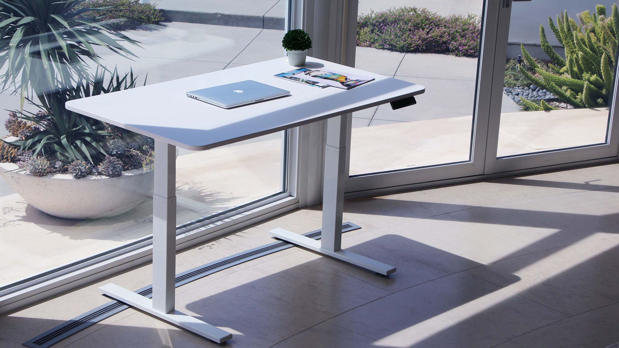 Electric adjustable height desk with frame lowest factory price
