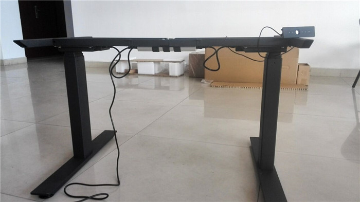 Electric adjustable sit stand desk top workstation for factory office