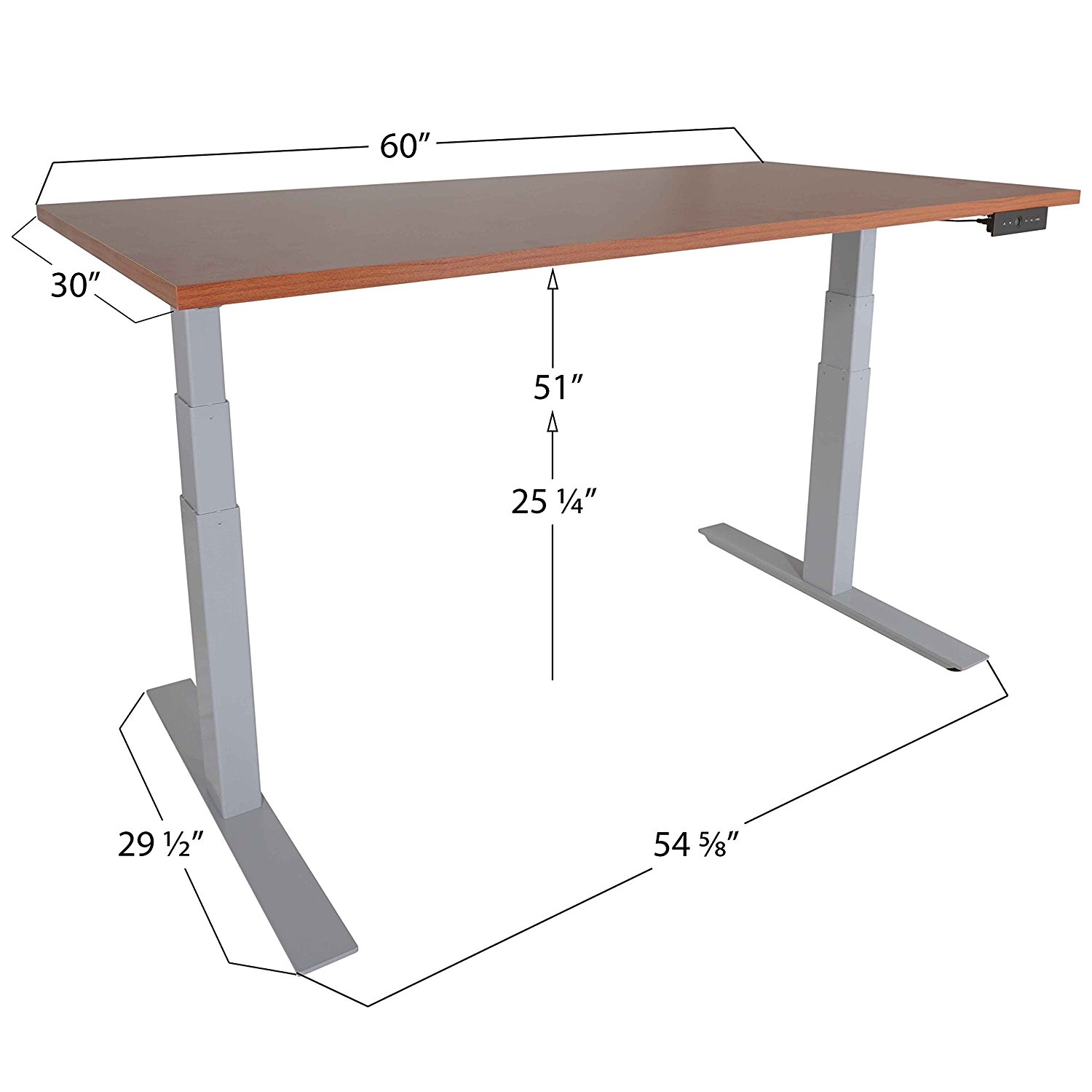 Height Adjustable Standing Desk Computer Sit Stand Up Desk