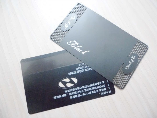 Black Stainless Steel Metal Business Cards