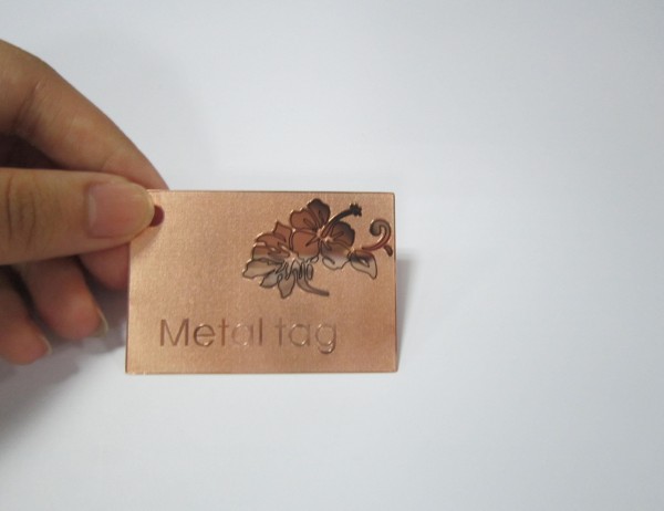 Kupfer Farbe Metallvisitenkarte