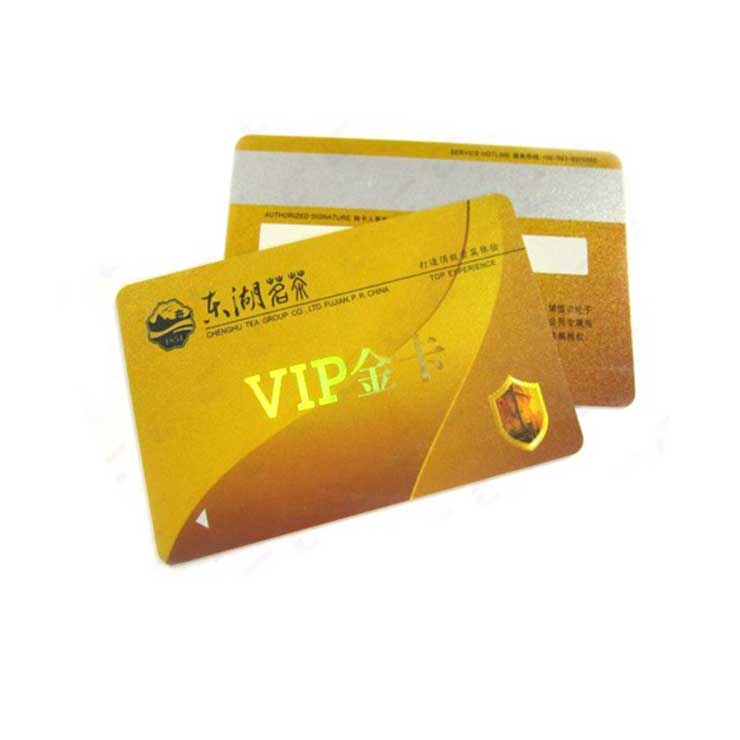 定制批发高质量PVC条形码会员卡/ VIP卡