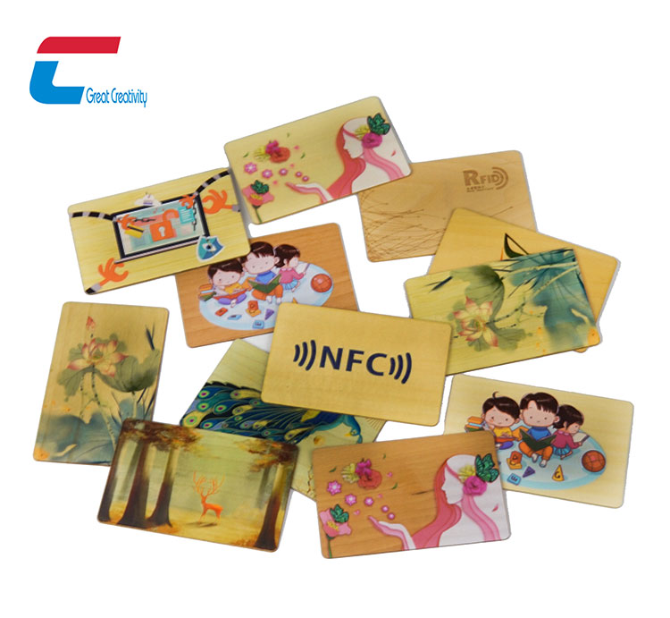 Factory Price NFC Wood  Card Hot Selling Custom Printing Bamboo RFID Wooden Card