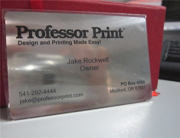 Silk-screen Printing Metal Business Name Card