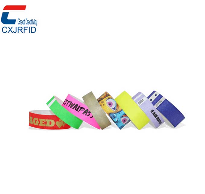 Tyvek Bedrucktes Etikett Geschenk Armband RFID Paper Medical ID Armband Lieferant
