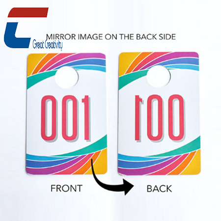Details about   Plastic Number Tags Live Sale Normal Reverse Mirror Image Hanger Cards 001-100 