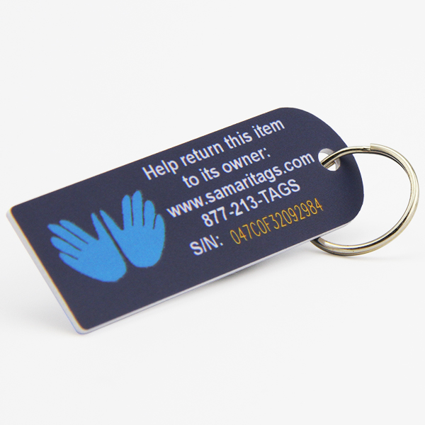 plastic luggage name tags with key ring
