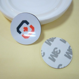 Runde pvc RFID-Münze Tag mit starken 3m Kleber