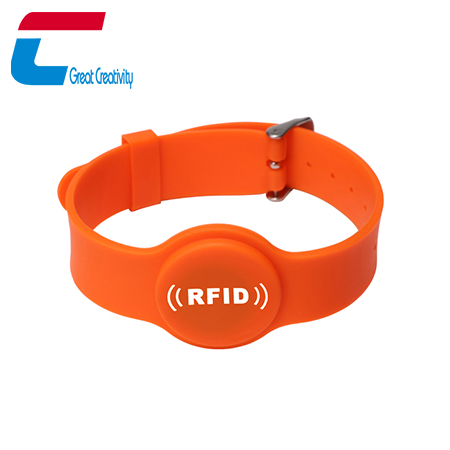 Silicone RFID Watch Wristband With Metal Buckle