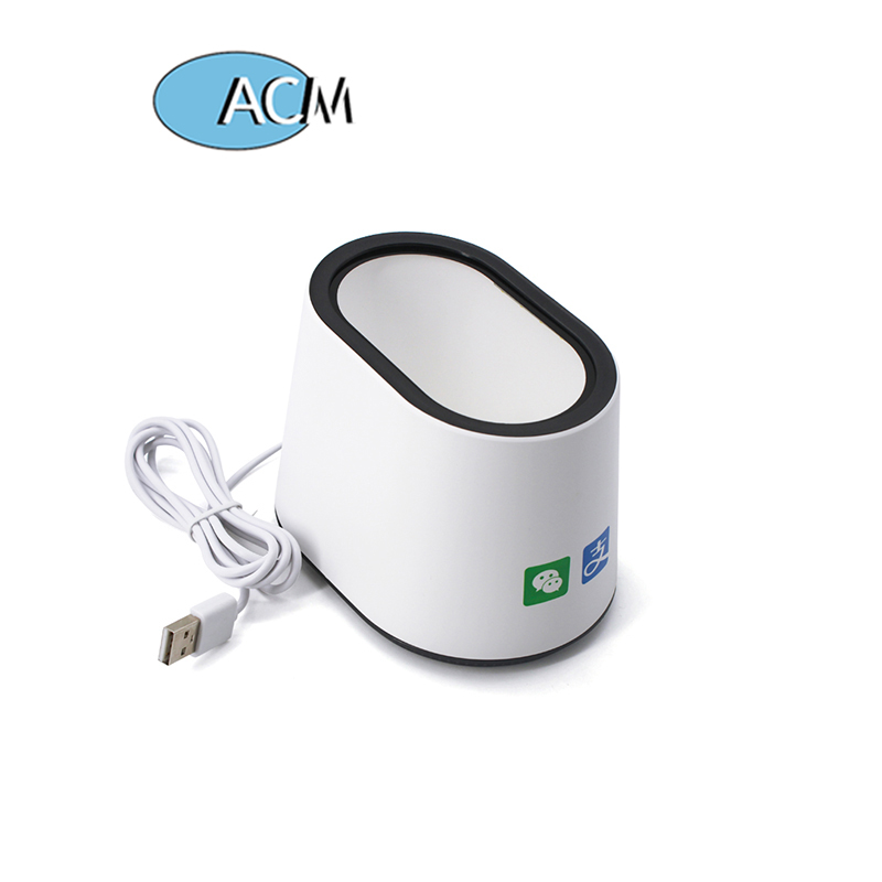 1.8 메터 케이블 유선 LED 바코드 스캐너 상자 USB 2.0 인터페이스 레이저 바코드 스캐너 1D 2D RFID 바코드 스캐너 총