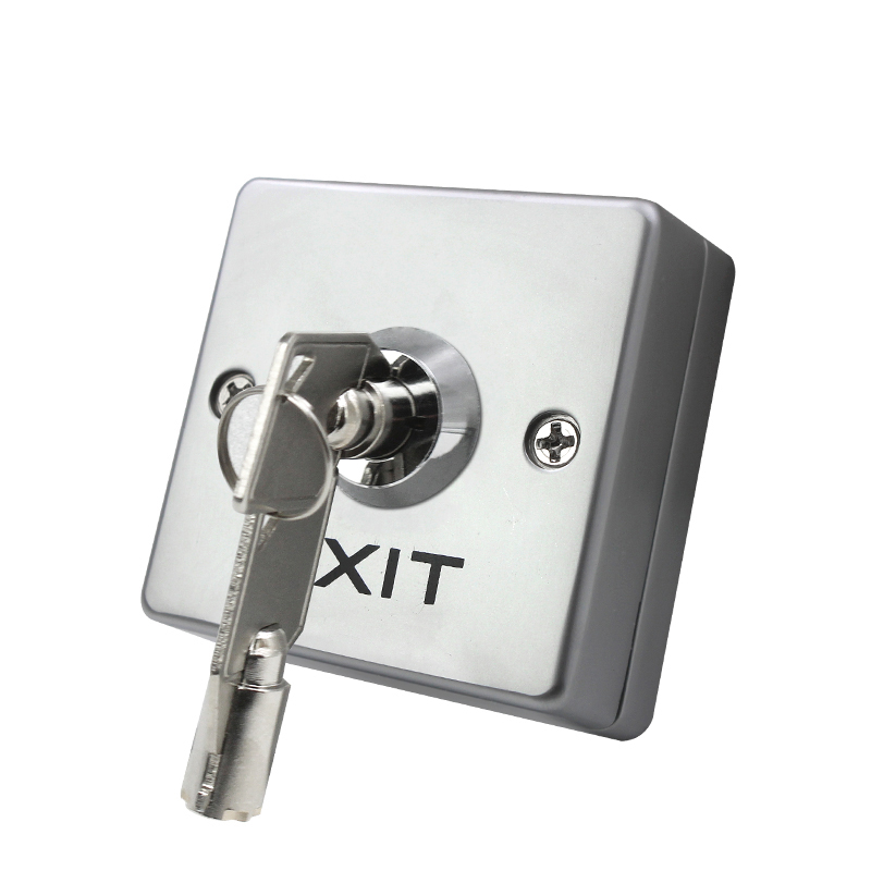 12 V Paslanmaz Çelik Metalik Çıkış Kapı Açma Anahtarı Anahtarı