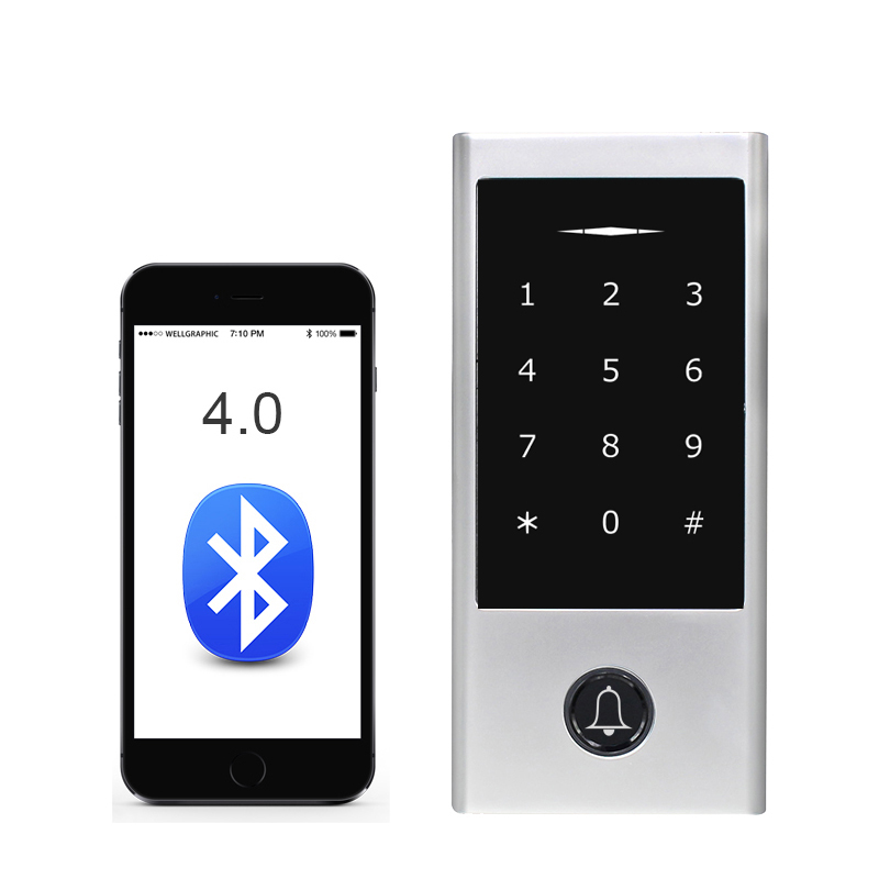Bluetoothアクセス制御パスワードドアロックキーレスRFID13.56MHzカードリーダーACM-232