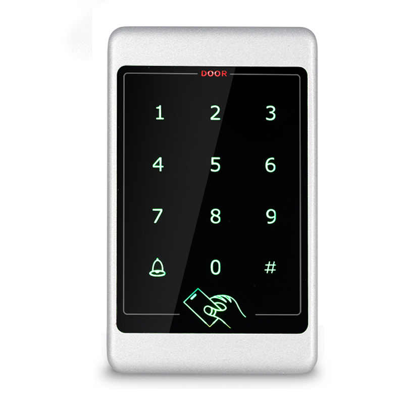 ACM-A66 Metal 125 KHz Rfid Controle de Acesso Touch Keypad Leitor de Cartão de 125 KHz Teclado Fobs Sistema de Controle de Acesso à Porta