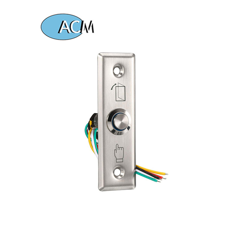ACM-K6A Bouton-poussoir de doigt de bouton de sortie de panneau d'acier inoxydable pour le bouton d'ouverture de porte du système de contrôle d'accès