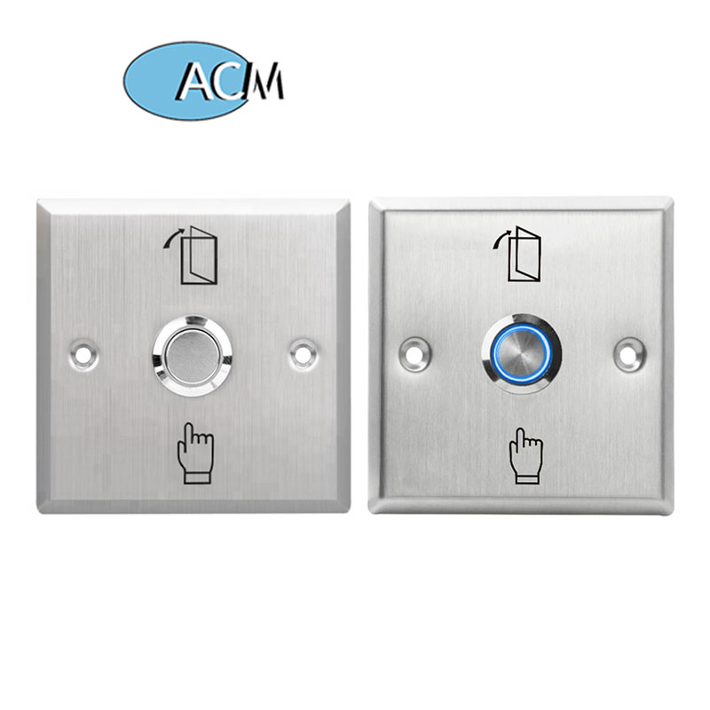 ACM-K6B, metal, aço inoxidável, botão de saída, botão de liberação da porta, sistema de controle de acesso do interruptor