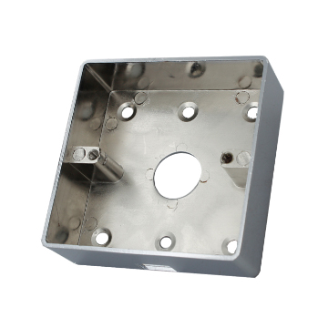 ACM-M86 86*86mm Zinc Alloy Metal Outbow Back Box Frosted Surface Bottom Box for Exit Push Button