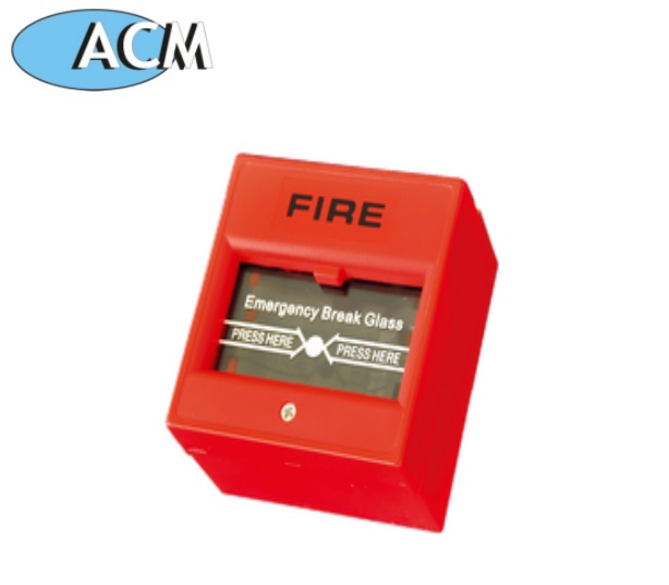 ACM-K3R زر تحرير خروج حريق زجاجي الطوارئ - اللون الأحمر