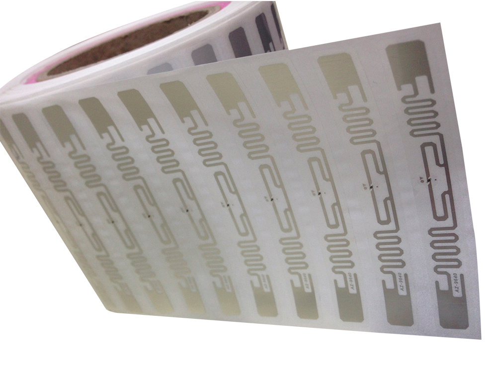 Preço barato adesivo forte 13,56 MHz ISO 14443A NFC etiqueta etiqueta de papel etiqueta de preço cartões de PVC inteligentes rolos de chip Etiquetas RFID