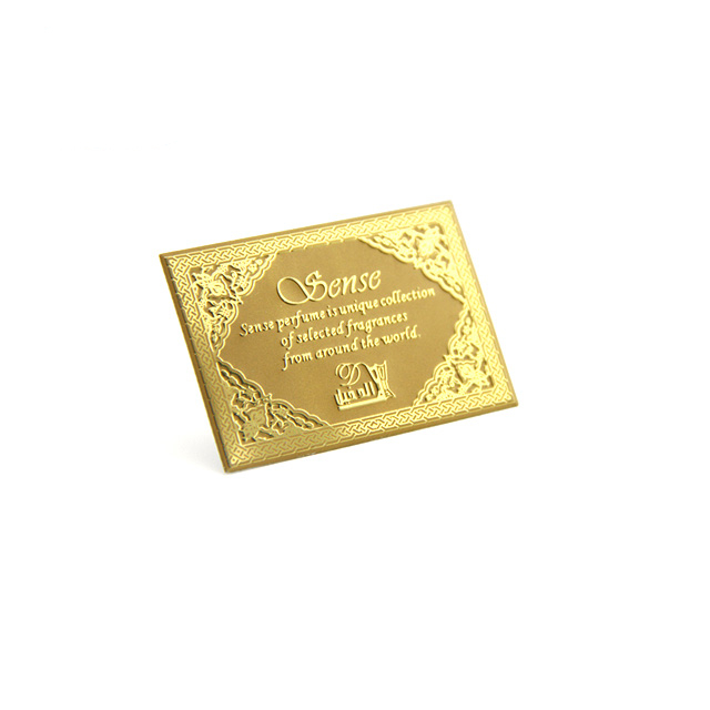 Benutzerdefinierte Ätzlogo VIP Metall Goldkarten Diamant Inlay Luxus glänzend Geschenk Visitenkarte