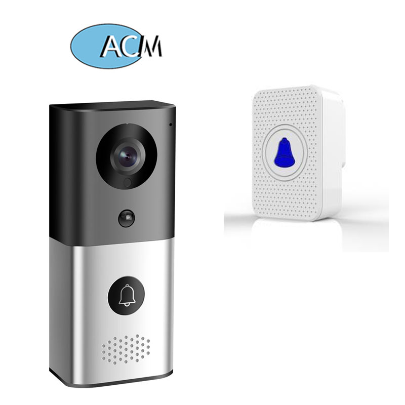 门铃POE家庭安全1080p高清红外视频摄像机，带有对讲机无线夜视智能wifi视频门铃