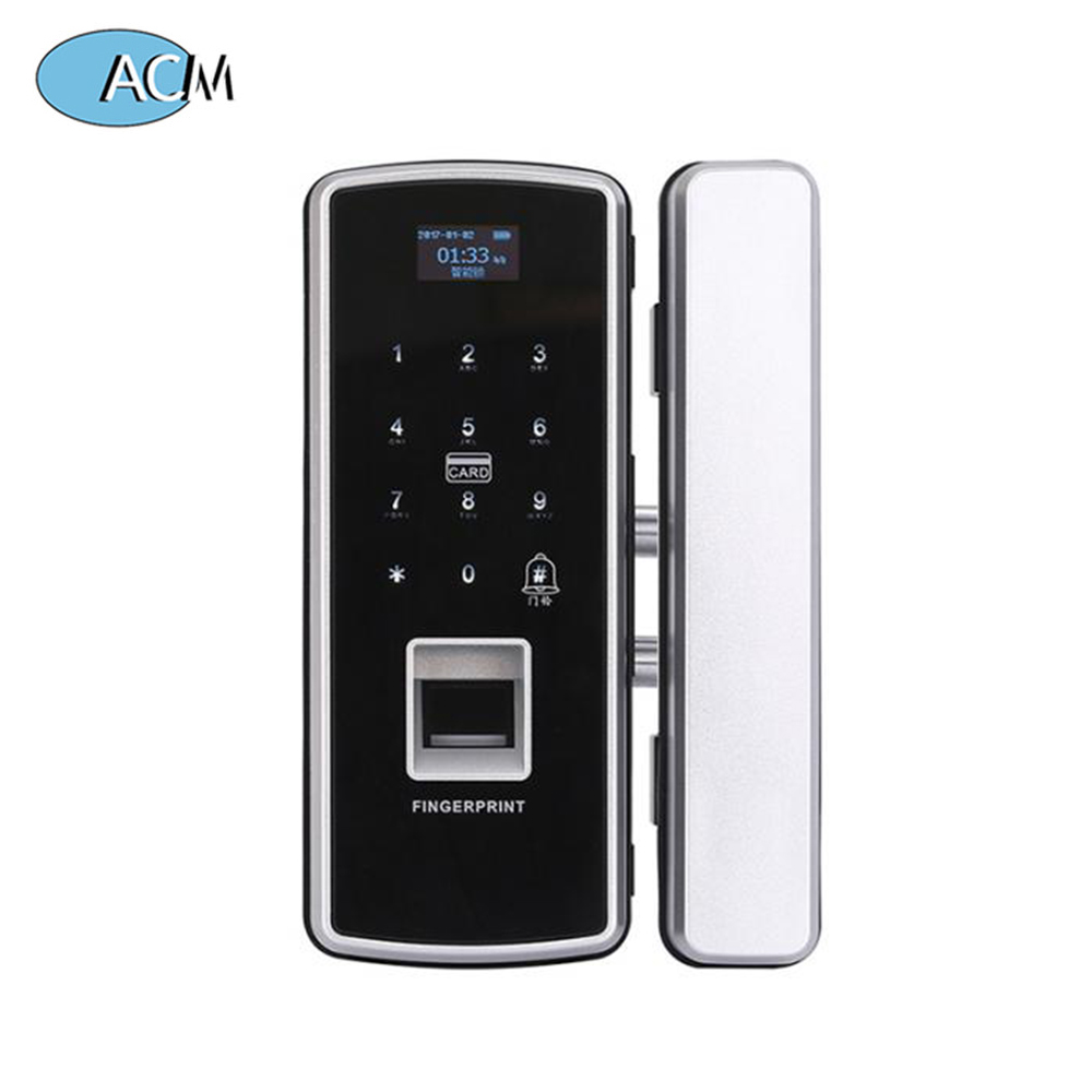 Отпечаток пальца Smart Glass Lock Electronic Password Дверная система доступа к двери